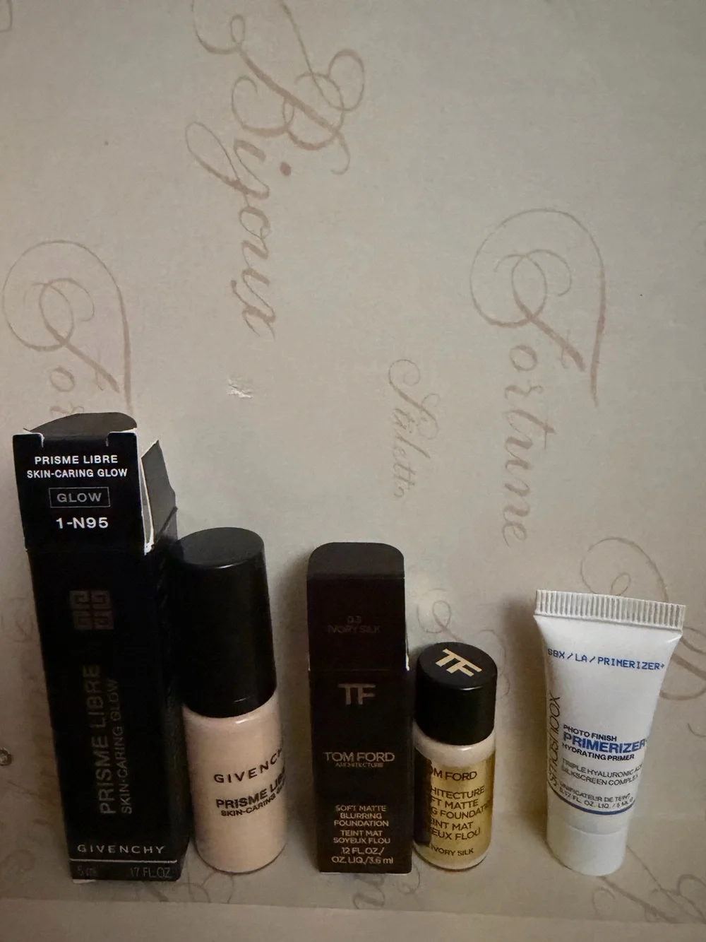 Givenchy Prisme Foundation, Smashbox Primer, & Tom Ford Foundation minis